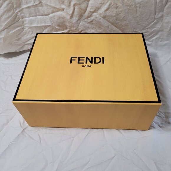 Fendi Magnetic Gift Box Empty Decorative Storage Organizer 13 x 10 x 5 in - Picture 3 of 12